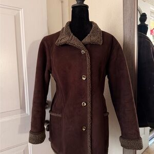 L.L. Bean Dark Brown Teddy Jacket